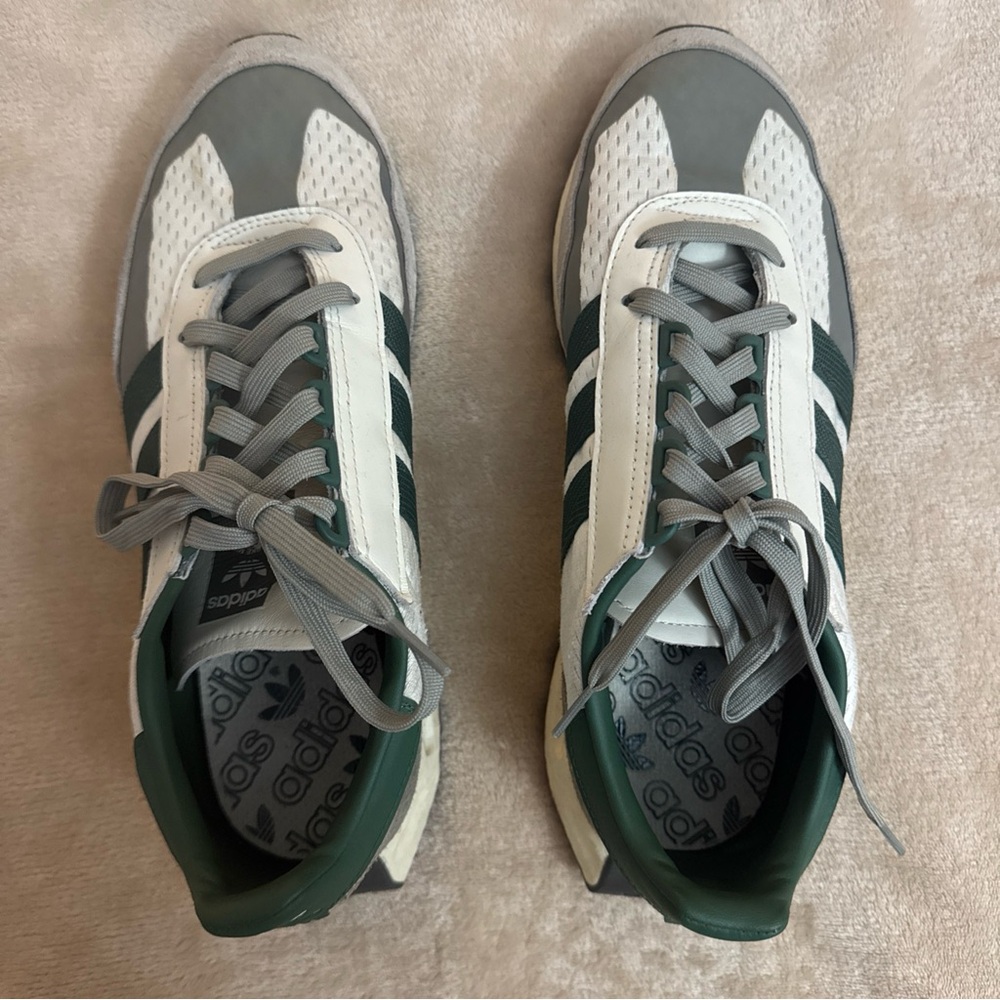 Adidas Retropy E5 Off White / Collegiate Green Men’s Size 12